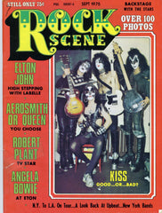 1975 KISS U.S.ORIGINAL 'ROCK SCENE" MAGAZINE WITH 1st KISS COVER! COMPLETE! EX+++!