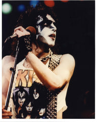 1982 U.S. Creatures of the Night Tour "PAUL LIVE ON STAGE ver. 1" FULL COLOR GLOSSY PHOTO! MINT!
