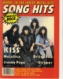 1989 April "SONG HITS" MAGAZINE! COMPLETE! EX+++