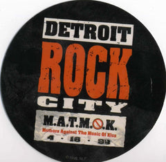 1999 (Unused) KISS "DETROIT ROCK CITY" PROMOTIONAL-ONLY ROUND STICKER! MINT!