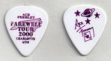 2000 KISS OFFICIAL FAREWELL TOUR "ACE FREHLEY CITY PICK - CHARLOTTE 4-20" GUITAR PICK MINT!