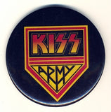 1977 HOTLINE, INC. AUCOIN <AMAGEMENT, INC. "KISS ARMY" 3" LARGE BUTTON! EX+++!