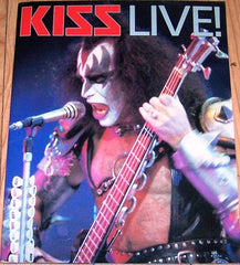 1996 U.K. IMPORT ORIGINAL  OMNIBUS PRESS 'KISS LIVE" PAPERBACK BOOK!' `MINT!