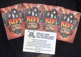2012 RARE OFFICIALLY LICENSED "SET OF (5) KISS KRUISE II STICKERS!" MINT!