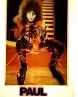 1977 ORIGINAL U.S. OFFICIAL AUCOIN MANAGEMENT, INC. "PAUL STANLEY LIVE ON  STAGE / ALIVE II ERA" IRON-ON TRANSFER! MINT!