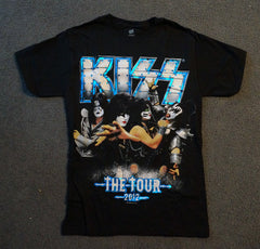 2010 KISS MONSTER THE TOUR (BLUE METALLIC) T-SHIRT (1-Sided)